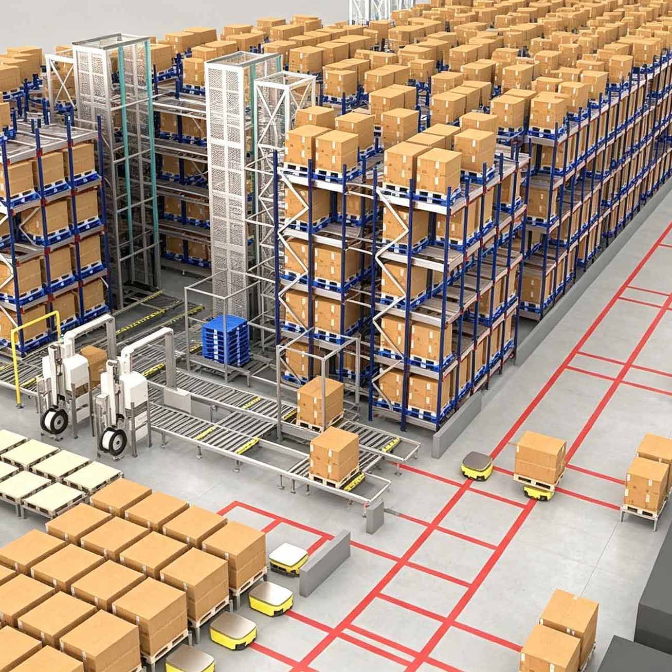 Rayonnages à double profondeur : Optimisez la densité de stockage et l’efficacité opérationnelle de votre entrepôt
